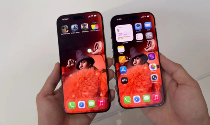 17 Pro Max có màn hình lớn hơn