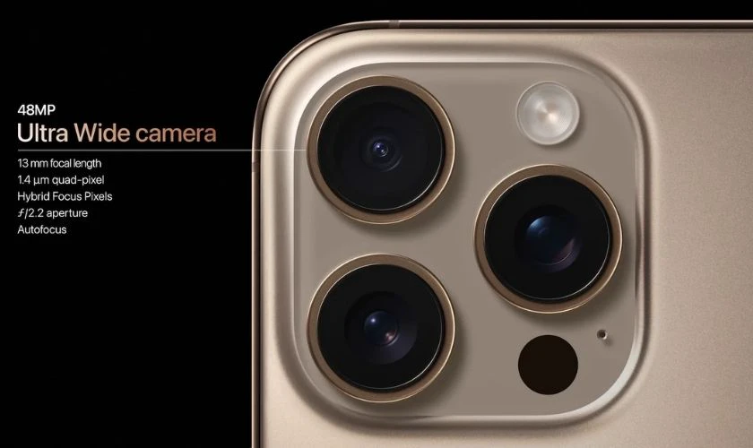 16 Pro trội hơn ở cụm 3 camera sau
