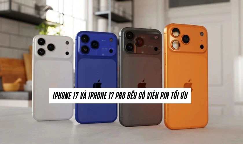 So sánh về thời lượng pin của iPhone 17 và iPhone 17 Pro