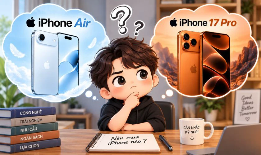 Nên chọn mua iPhone Air hay iPhone 17 Pro