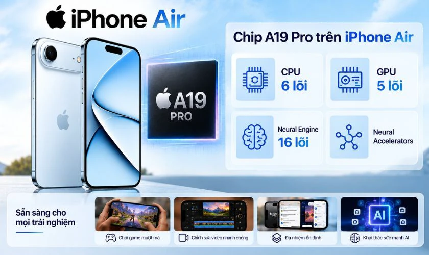 So sánh iPhone Air và iPhone 17 Pro về hiệu năng