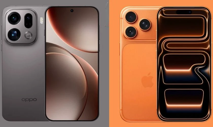 So sánh OPPO Find X9 Pro và iPhone 17 Pro Max