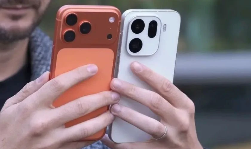 So sánh OPPO Find X9 Pro và iPhone 17 Pro Max thiết kế