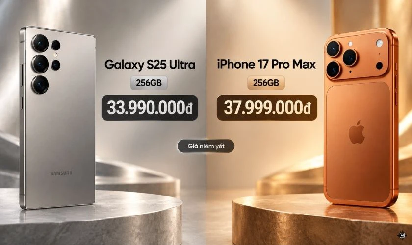 Về giá: Galaxy S25 Ultra có mức giá dễ tiếp cận hơn