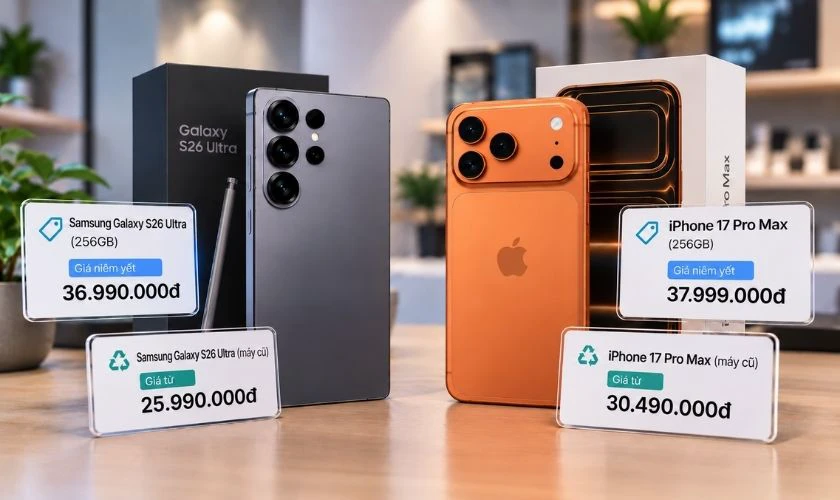 Về giá: S26 Ultra rẻ hơn hiện tại, iPhone giữ giá tốt hơn