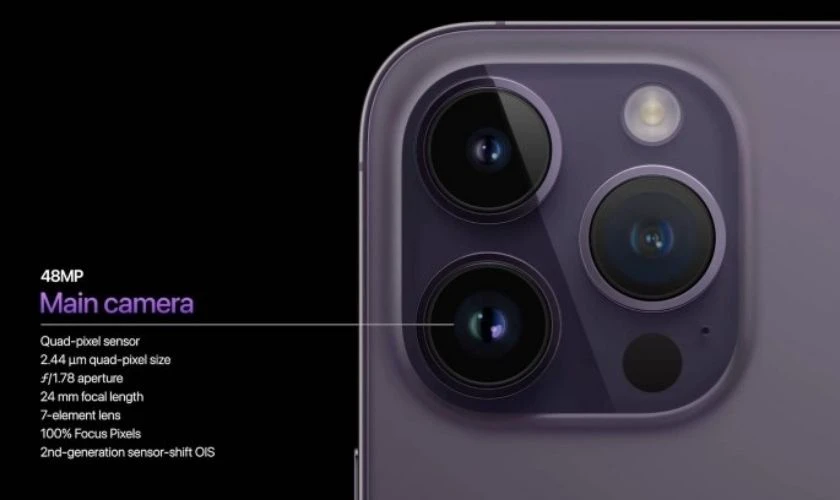 iPhone 14 Pro Max có camera chính 48MP