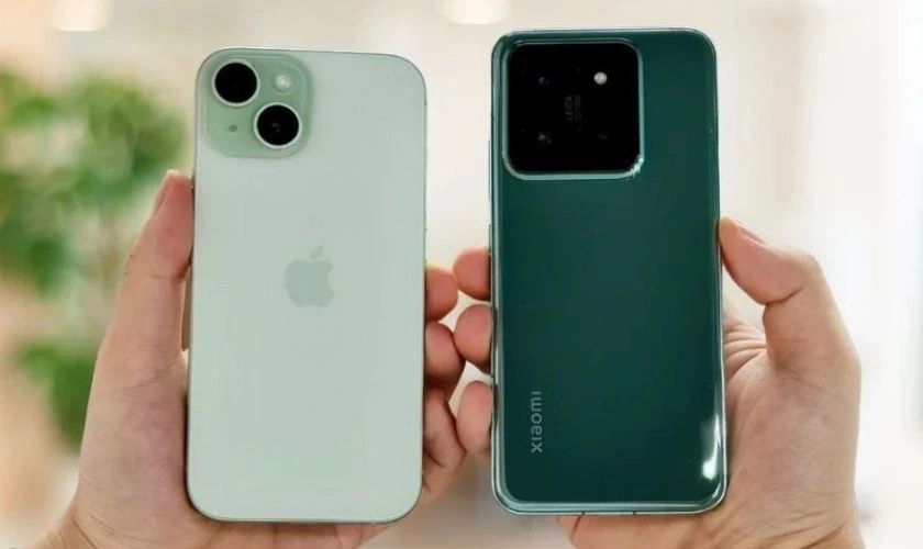So sánh Xiaomi 14 và iPhone 15 chi tiết