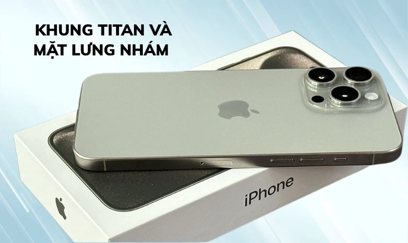 16 Pro Max có khung titan