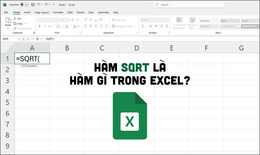 SQRT l&agrave; h&agrave;m g&igrave;? H&agrave;m căn bậc 2 thường d&ugrave;ng trong Excel
