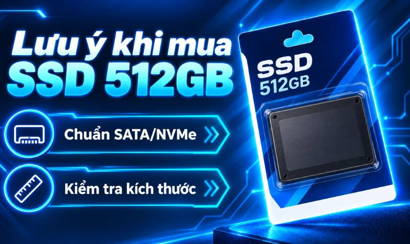 Lưu ý khi mua ổ cứng SSD 512GB