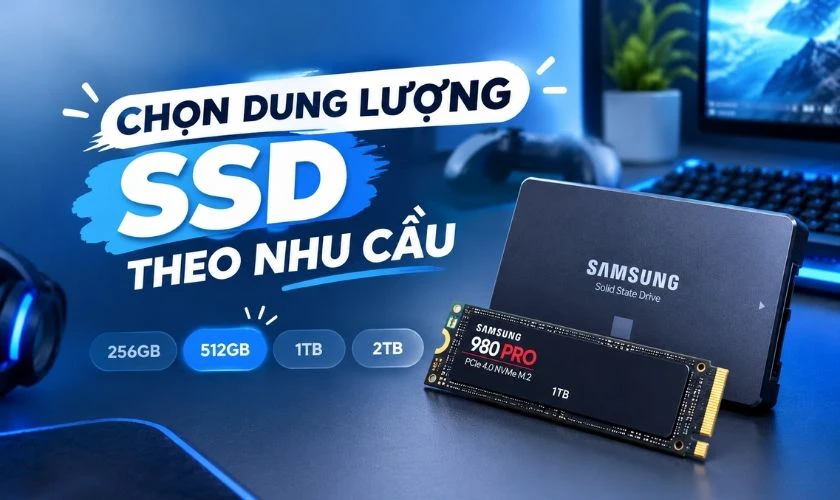 Kinh nghiệm chọn SSD chơi game phù hợp