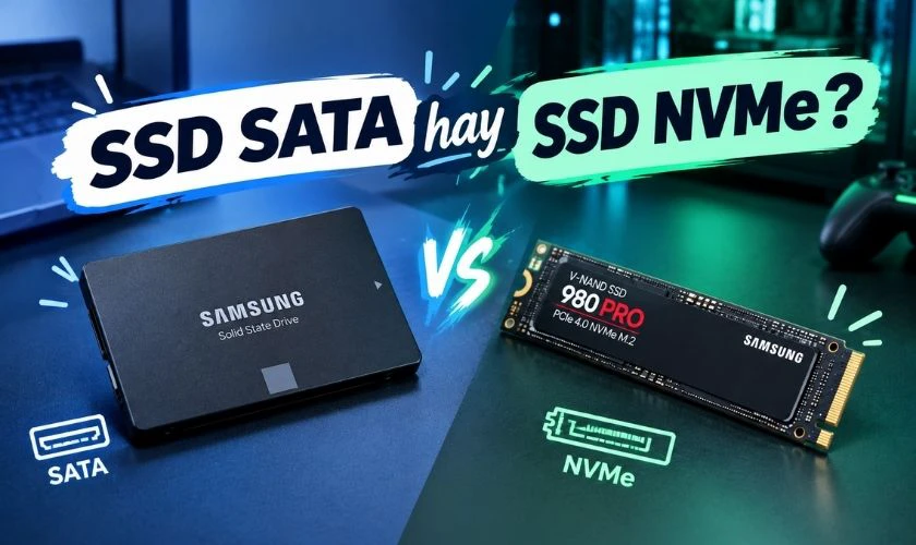 SSD SATA hay SSD NVMe?