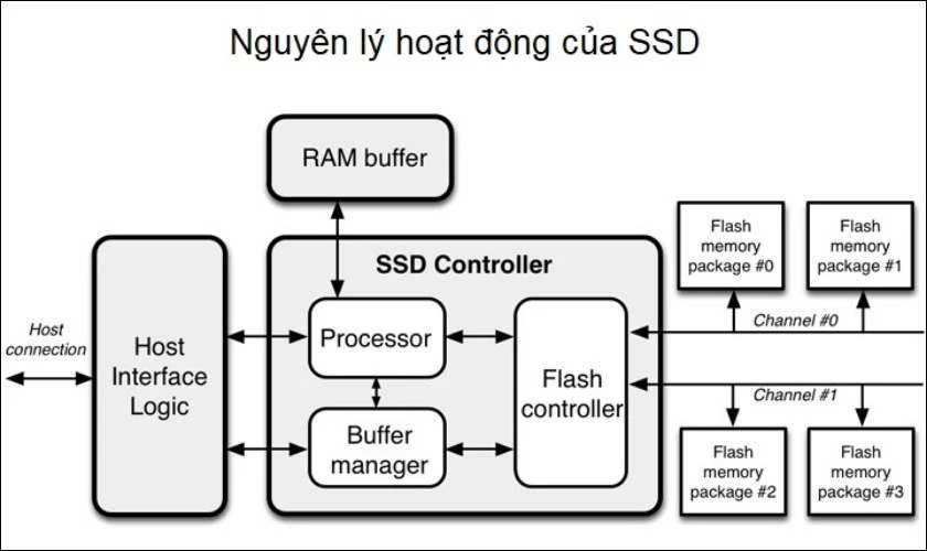 Nguy&ecirc;n l&yacute; hoạt động của SSD
