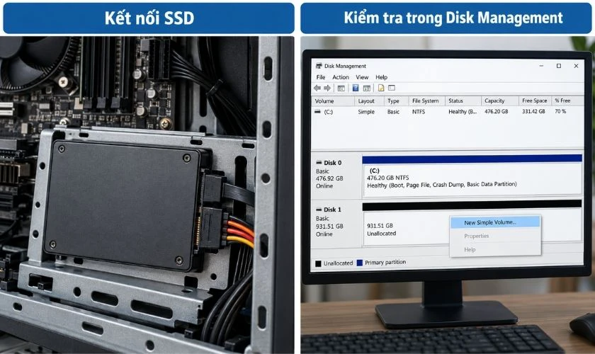 Cách lắp ổ cứng laptop vào máy tính để bàn