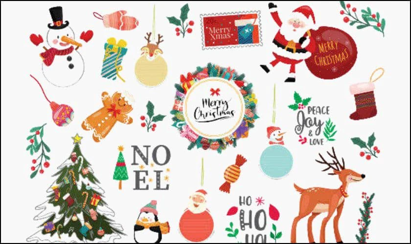 Sticker Gi&aacute;ng sinh d&ugrave;ng để l&agrave;m g&igrave;