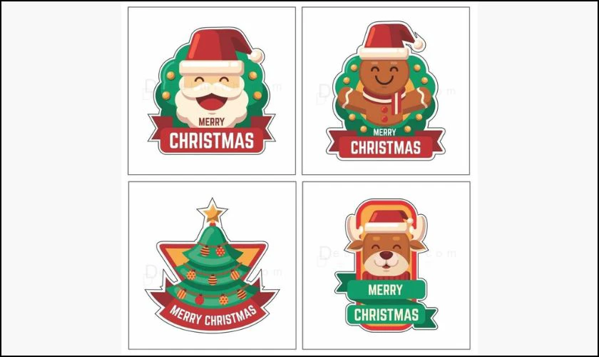 Sticker Gi&aacute;ng sinh cute