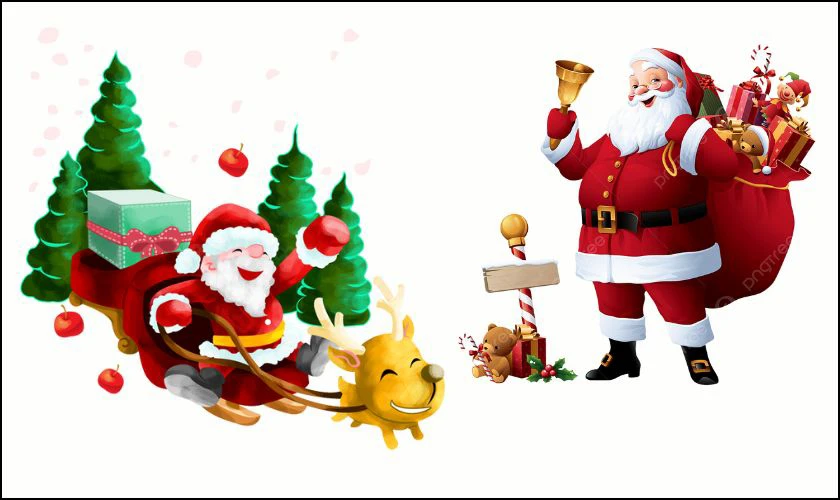 Sticker Gi&aacute;ng sinh h&igrave;nh &ocirc;ng gi&agrave; Noel mới nhất