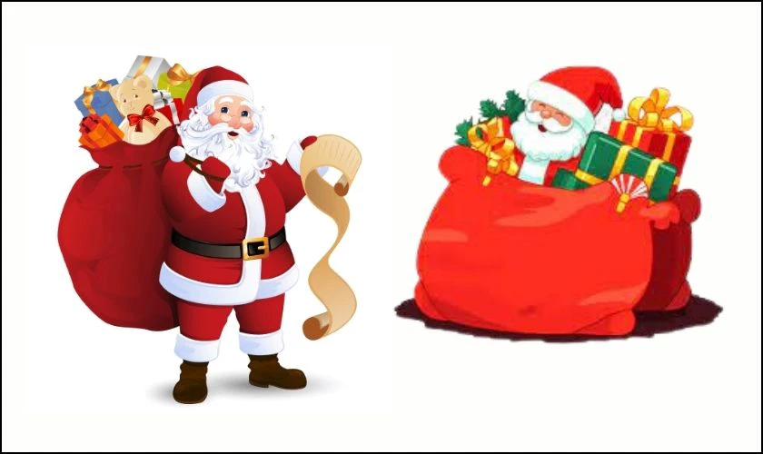 Sticker Gi&aacute;ng sinh h&igrave;nh &ocirc;ng gi&agrave; Noel đ&aacute;ng y&ecirc;u