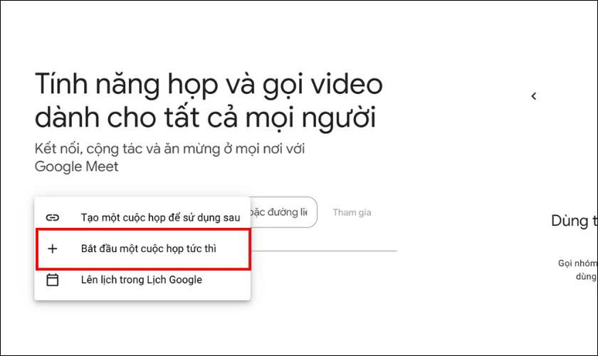 C&aacute;ch tạo v&agrave; chia sẻ ph&ograve;ng họp tr&ecirc;n Google Meet