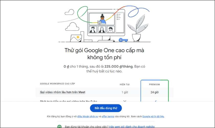 C&aacute;ch sử dụng Google Meet kh&ocirc;ng giới hạn thời gian