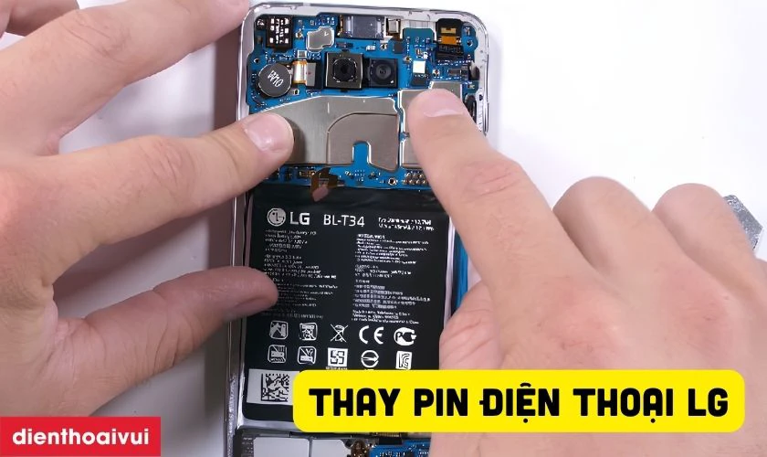 C&aacute;c dịch vụ sửa chữa điện thoại LG tại Điện Thoại Vui - Thay pin