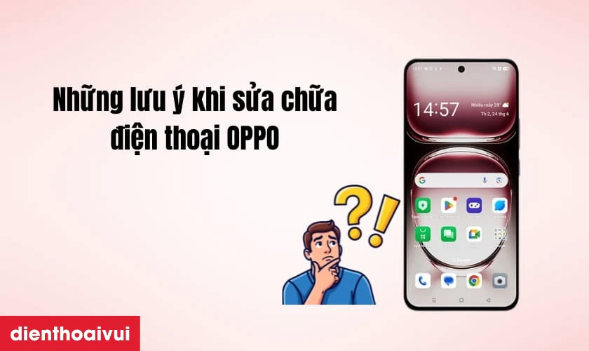 Những lưu ý khi sửa chữa điện thoại OPPO