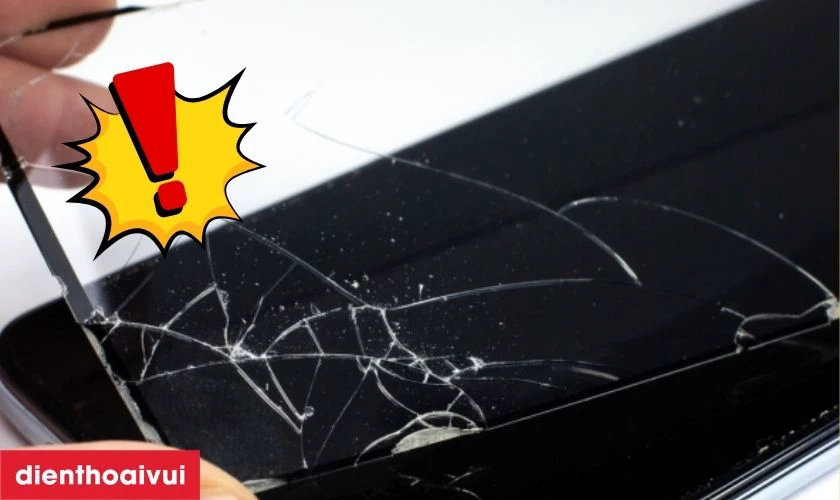 Điện thoại Samsung bị vỡ k&iacute;nh, liệt cảm ứng