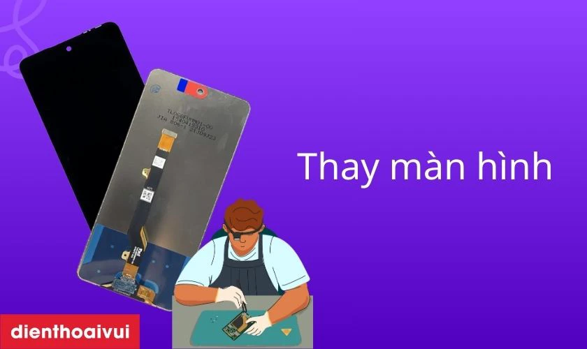 Thay m&agrave;n h&igrave;nh điện thoại Tecno tại Điện Thoại Vui