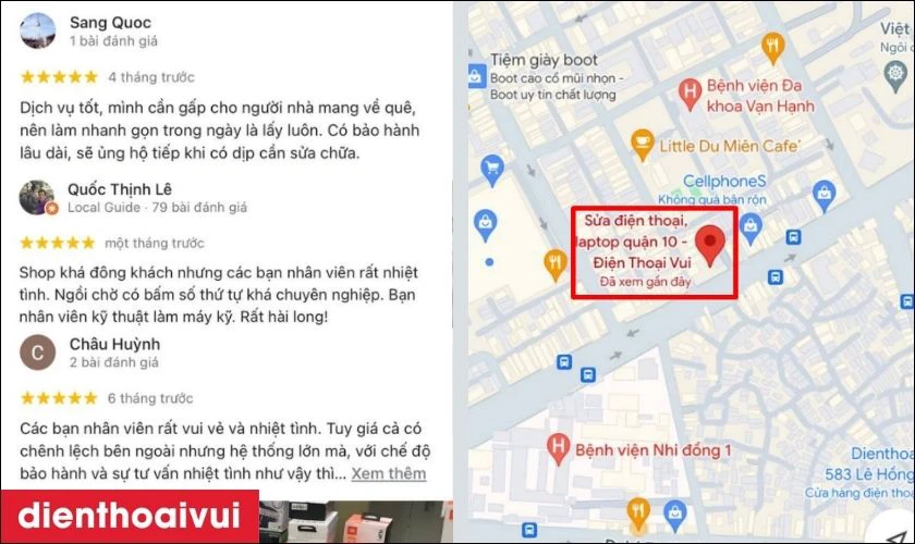 Khách hàng nói gì về dịch vụ sửa điện thoại tại quận 10?