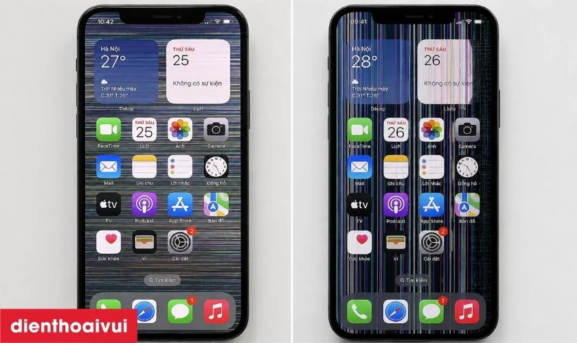 Khi n&agrave;o cần sửa hiển thị iPhone 12