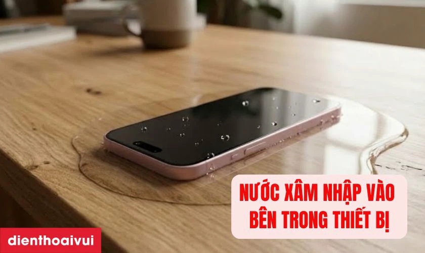 Hơi ẩm, nước x&acirc;m nhập v&agrave;o b&ecirc;n trong thiết bị