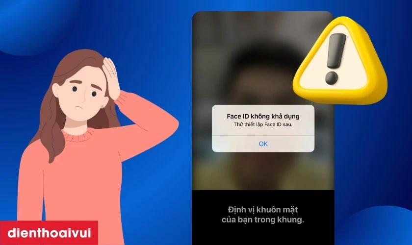 Dấu hiệu iPhone 12 bị hư Face ID