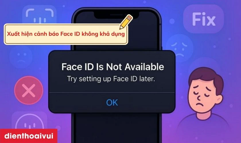 Dấu hiệu Face ID iPhone 13 Mini