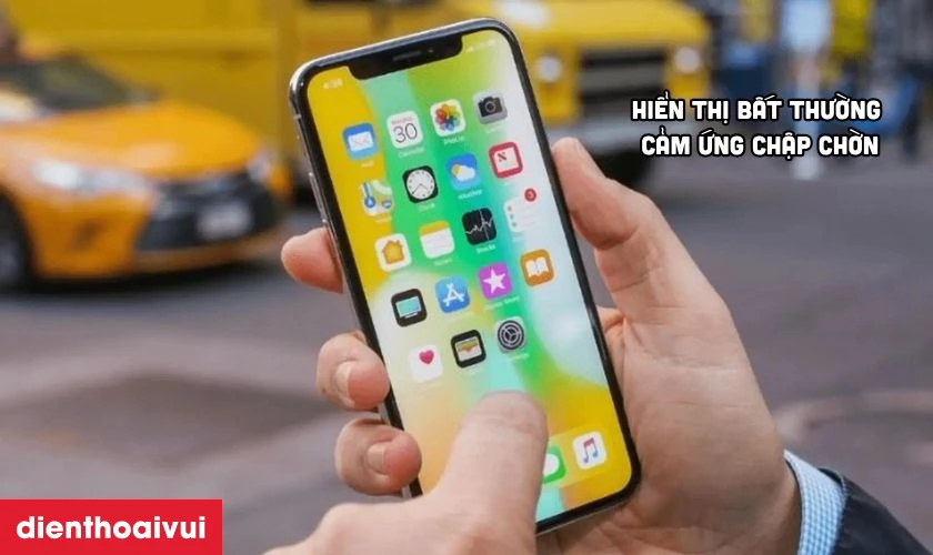 Hiển thị bất thường kèm tình trạng cảm ứng chập chờn