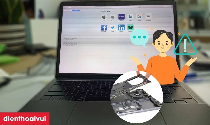 Dấu hiệu nhận biết cần sửa main lỗi m&agrave;n h&igrave;nh MacBook Pro 13 Inch A2159 2019