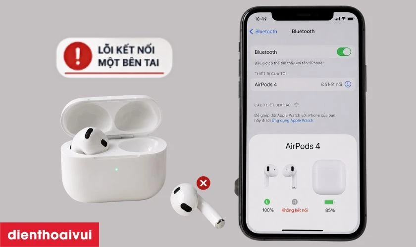 Khi nào cần sửa mất kết nối Airpods 4?