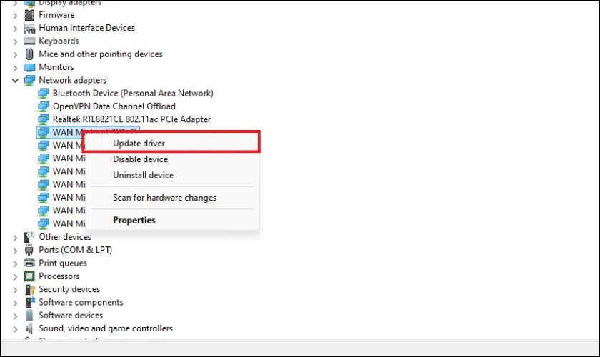 Sửa lỗi Turn Wifi Back On bằng cách cập nhật WiFi mới nhất
