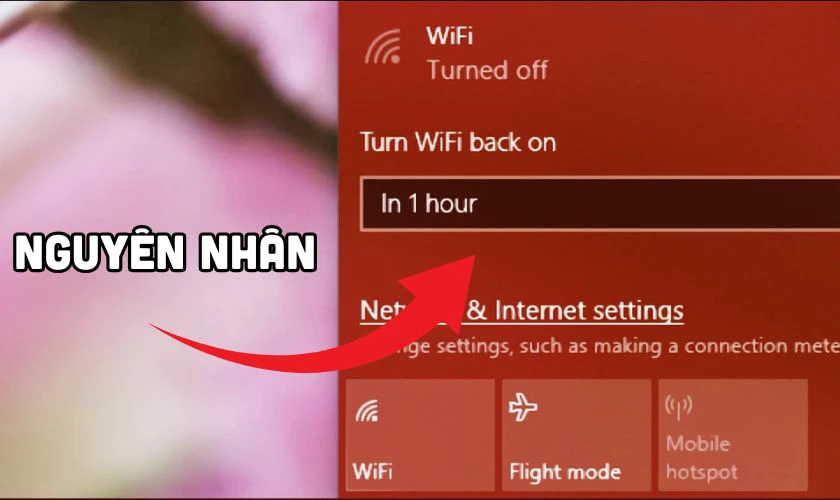 Lỗi Turn WiFi Back On nguyên nhân do đâu?