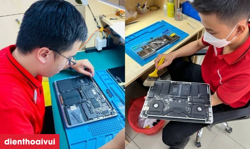 Quy trình các bước khi sửa chữa MacBook quận Gò Vấp tại Điện Thoại Vui