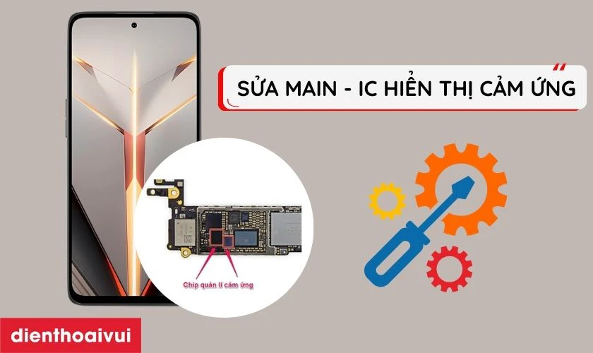 Sửa main - IC hiển thị cảm ứng Nubia