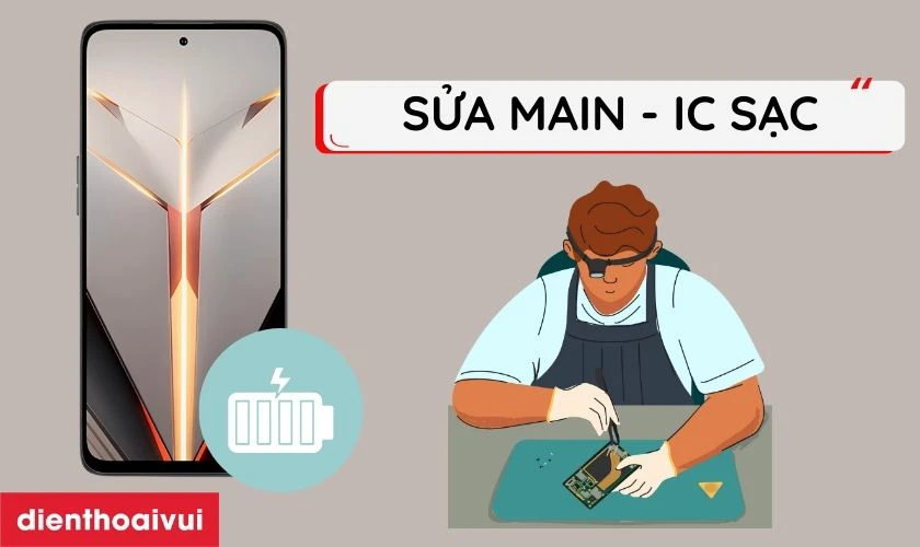 Sửa main - IC sạc
