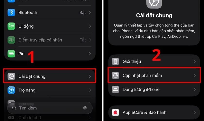 Cập nhật lên hệ điều hành mới nhất