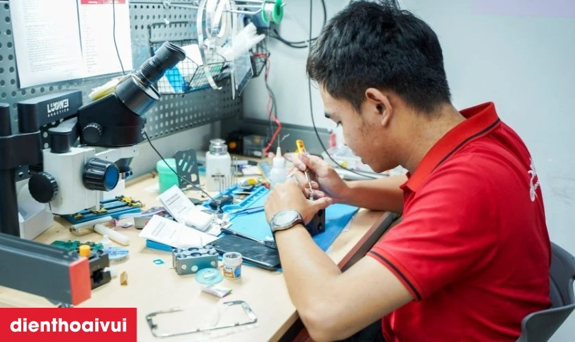 Quy trình sửa main IC audio điện thoại Nubia chuyên nghiệp tại Điện Thoại Vui