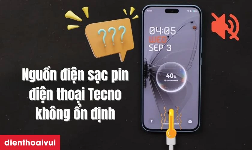 Nguyên nhân gây lỗi main IC Audio điện thoại Tecno