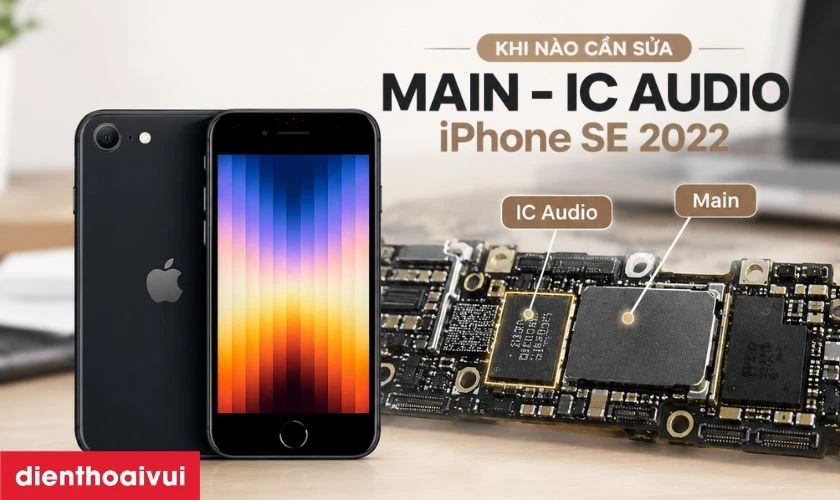 Khi n&agrave;o cần sửa main - IC audio iPhone SE 2022