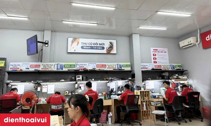 Quy tr&igrave;nh sửa main - IC cảm biến iPhone 12 Mini tại Điện Thoại Vui