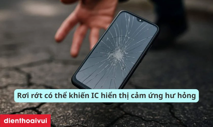 Nguyên nhân gây lỗi main IC hiển thị cảm ứng điện thoại