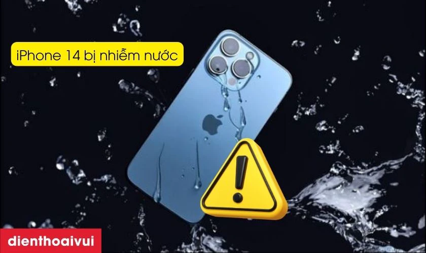 V&ocirc; nước khiến main - IC m&agrave;n h&igrave;nh iPhone 14 bị hư