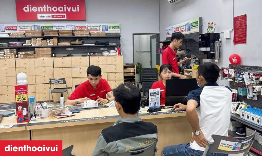 Quy trình sửa main - IC nguồn iPhone 13 Mini tại Điện Thoại Vui
