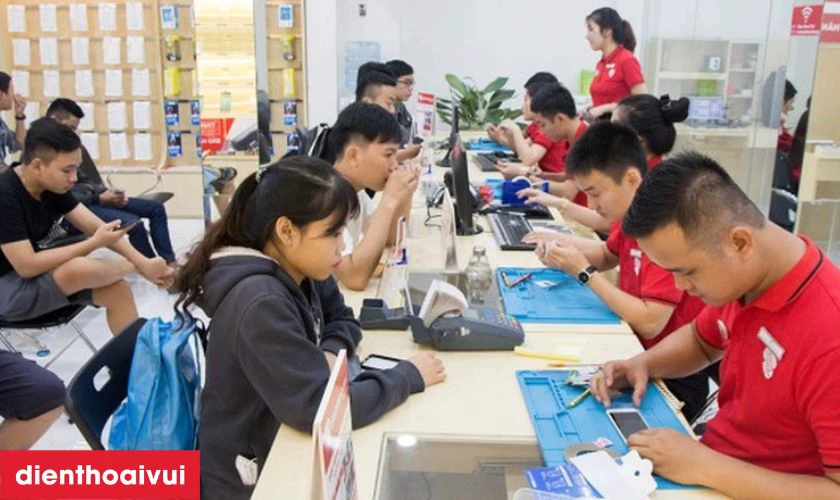 Quy tr&igrave;nh sửa chữa lấy liền, uy t&iacute;n tại Điện Thoại Vui
